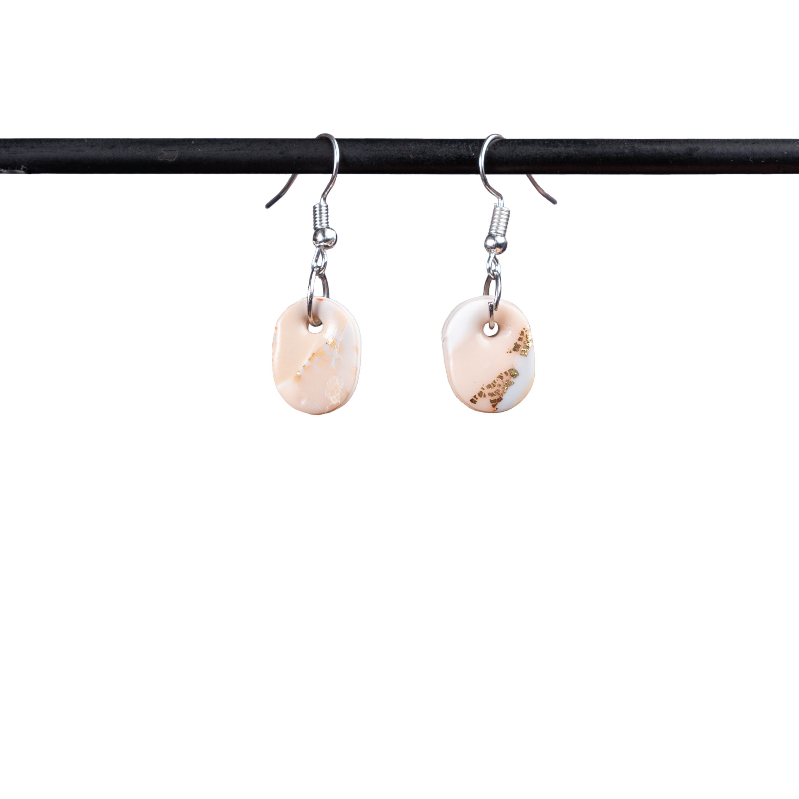 White and Gold Marbling petites