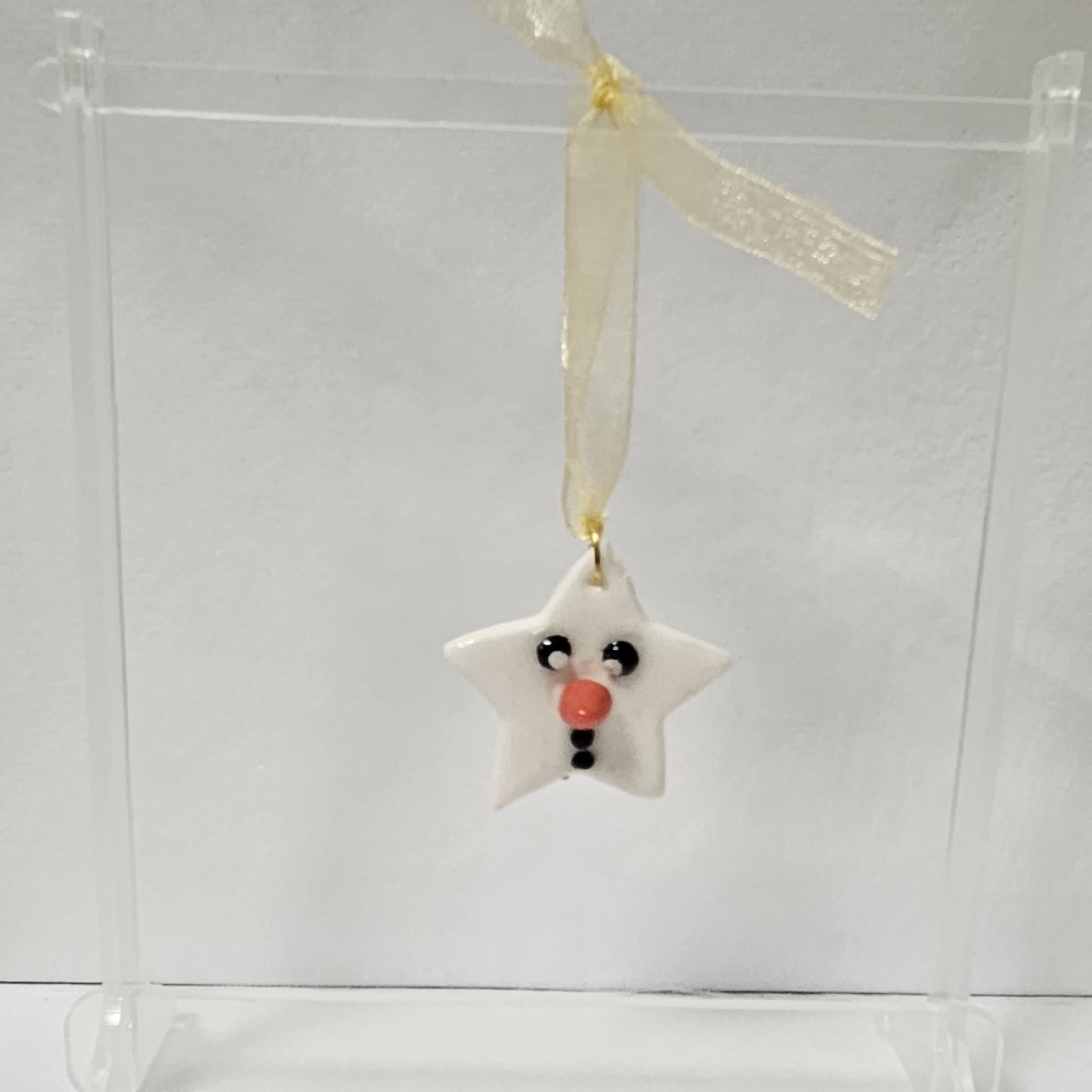 Boule de noël étoile Bonhomme de neige