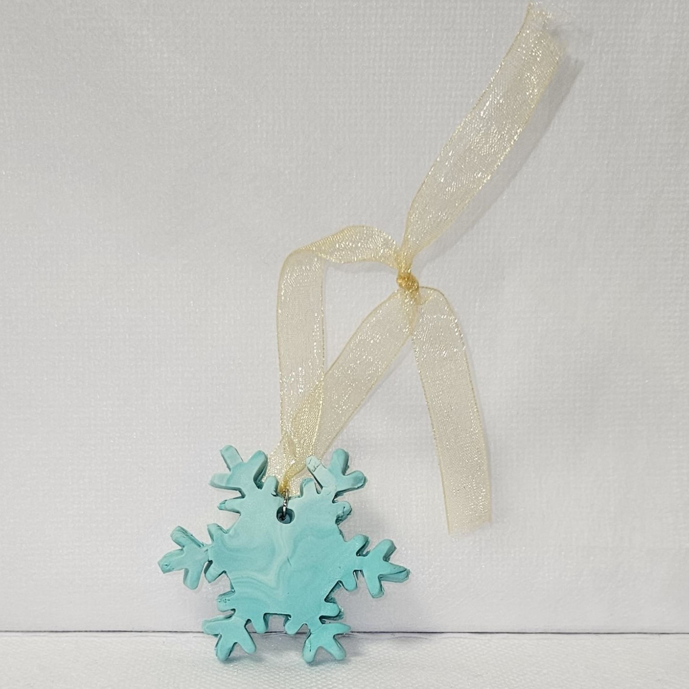 Boule de noël Flocon bleu