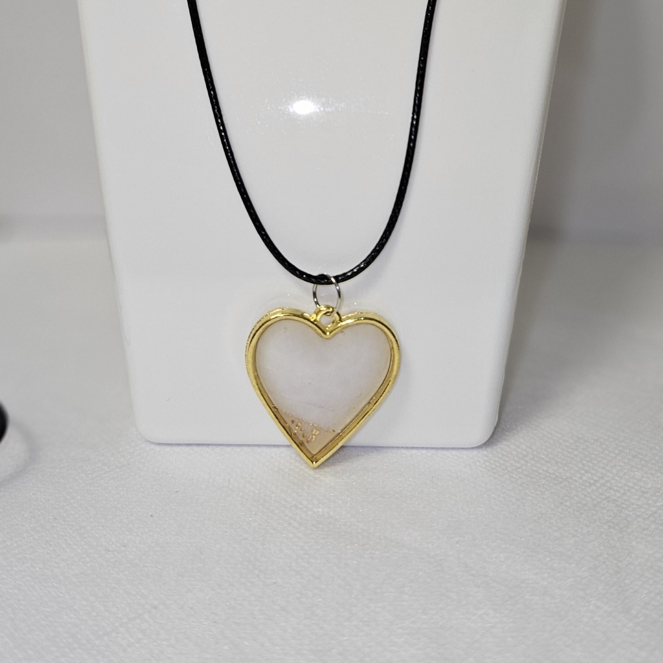 Collier White Heart