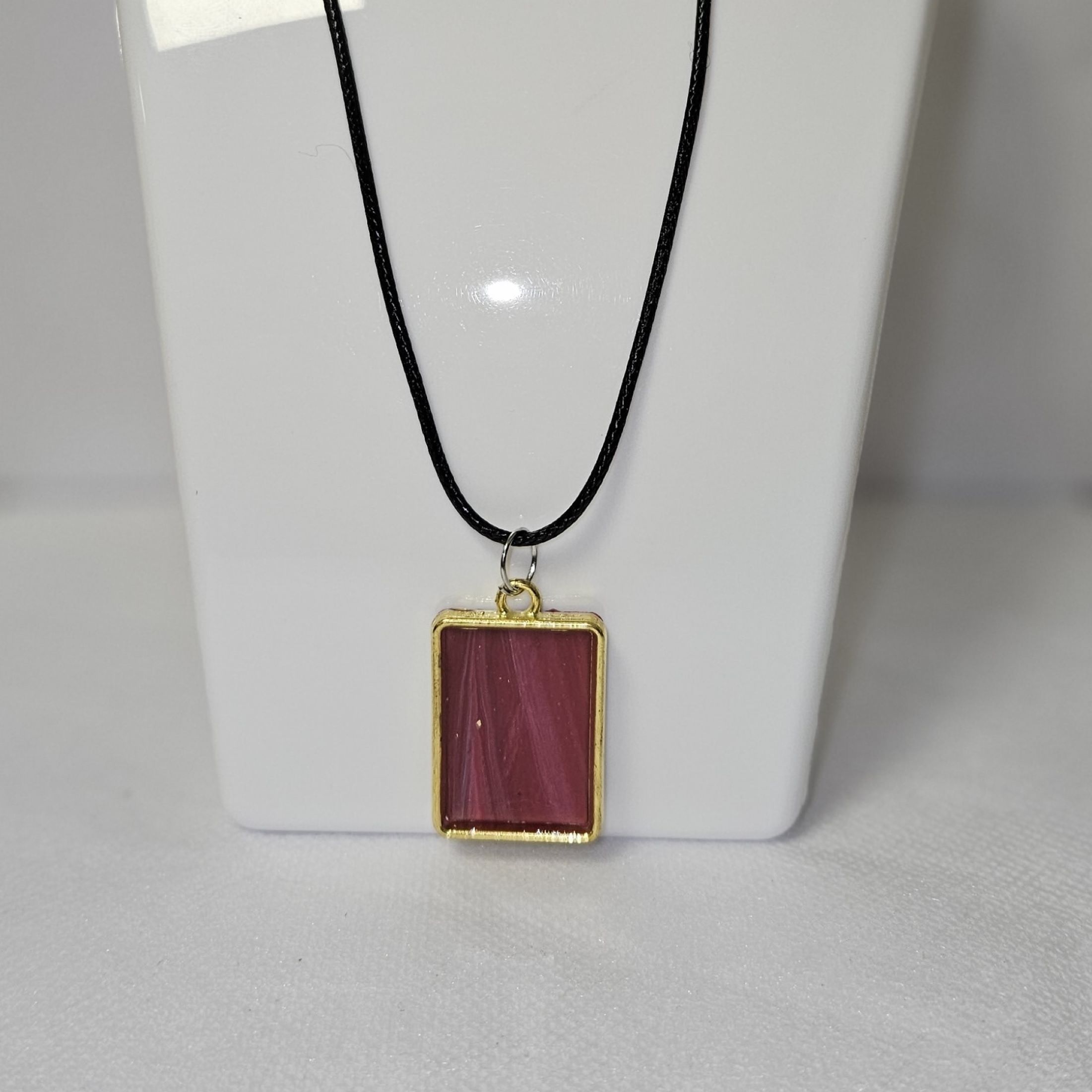 Collier small Red Rectangular