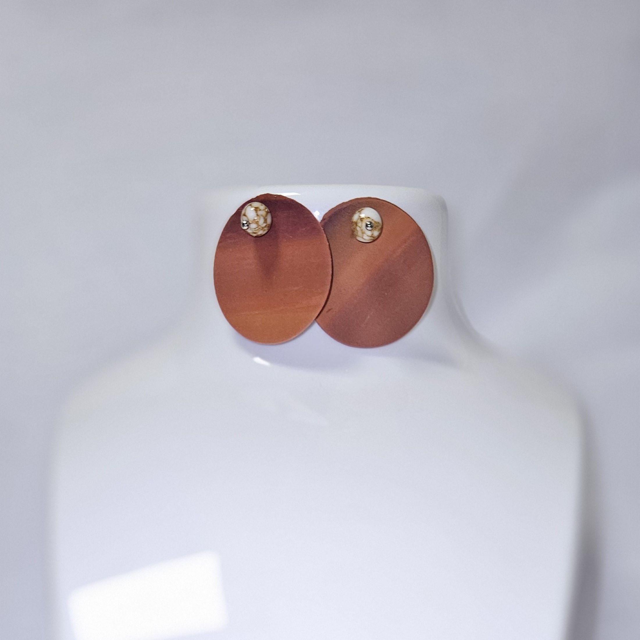 Boucles d'oreilles automnal round