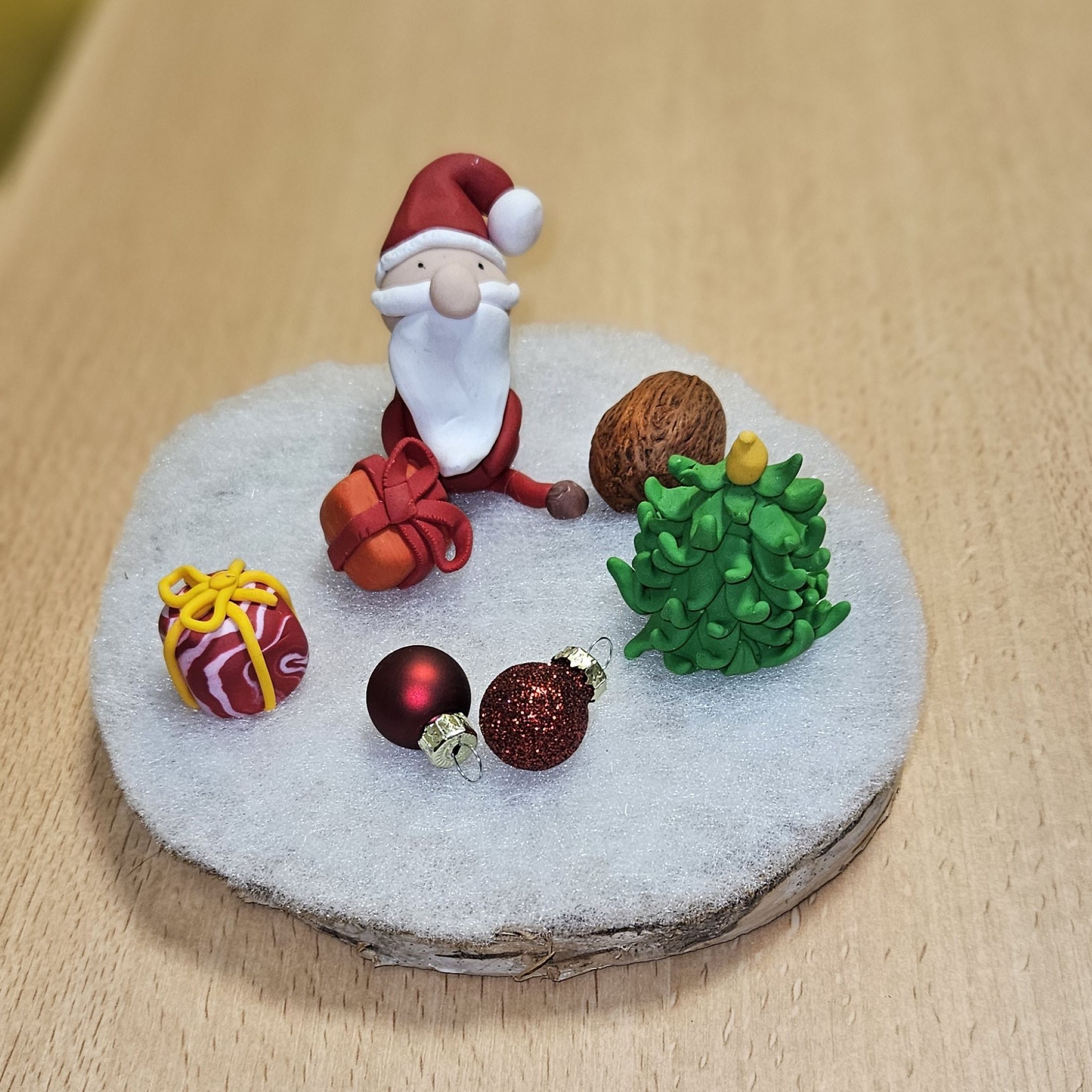 Centre de table papa noël