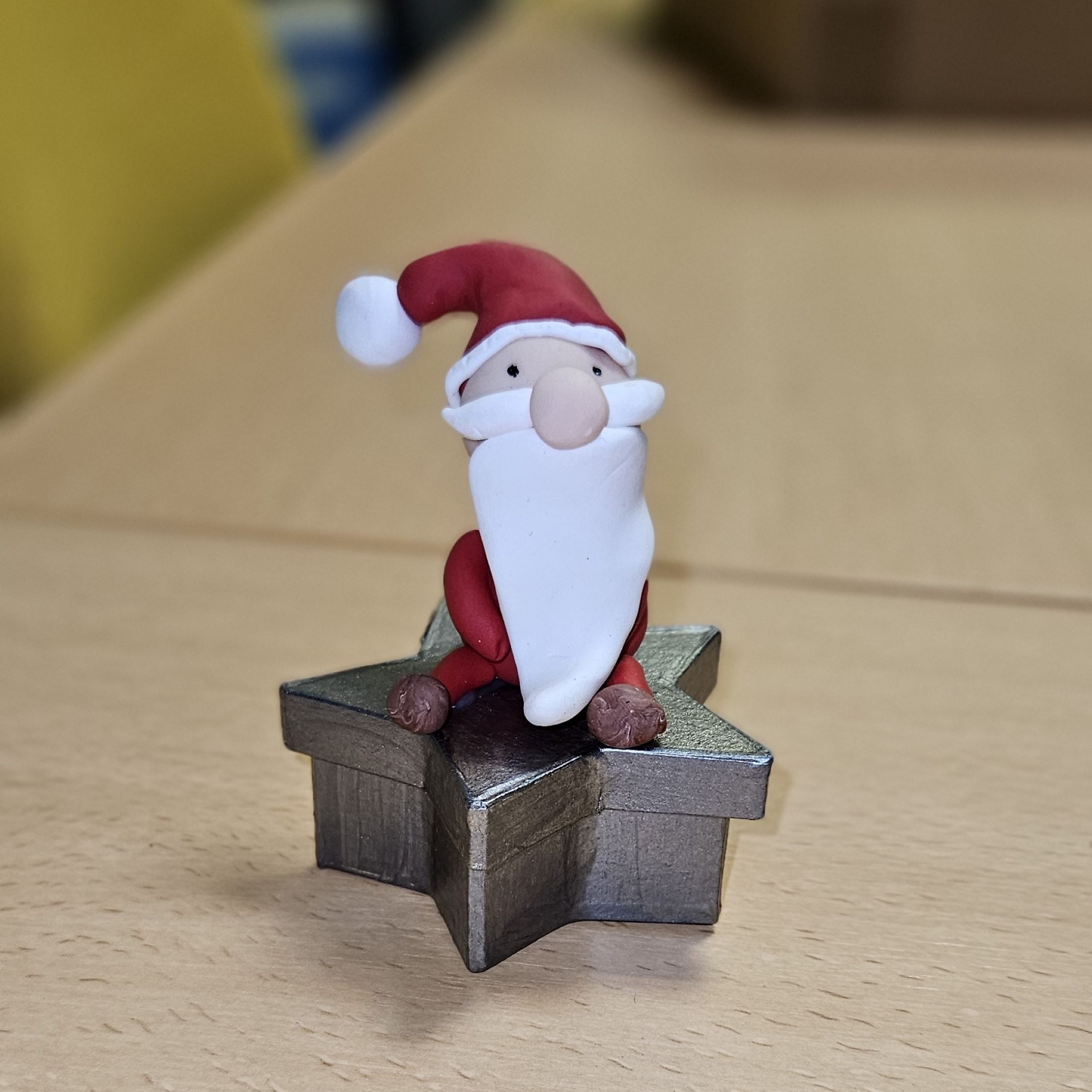 Boite étoile et son papa noël